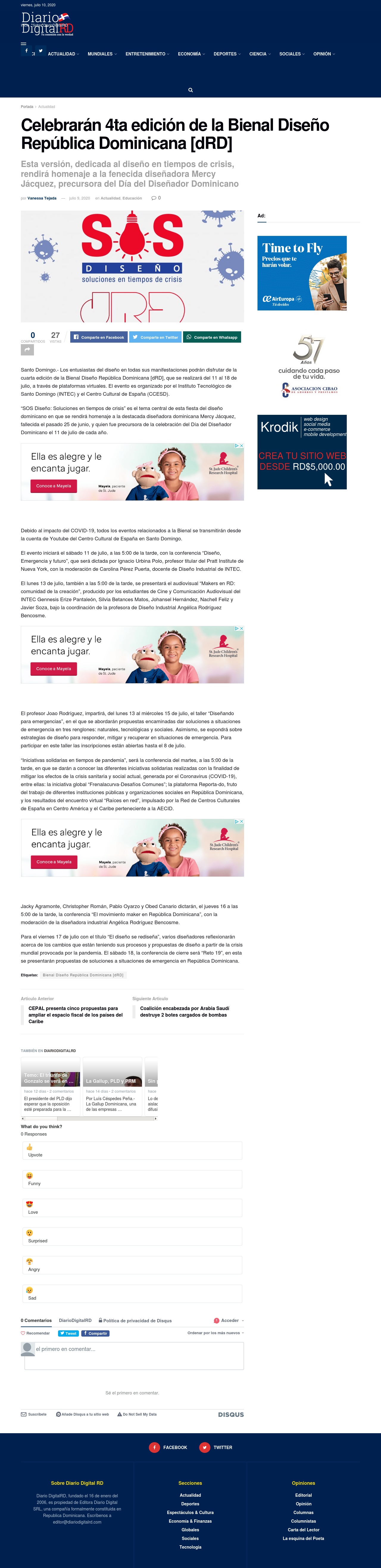 Celebran 4ta edición de la bienal [dRD] homenaje a Mercy Jacquez